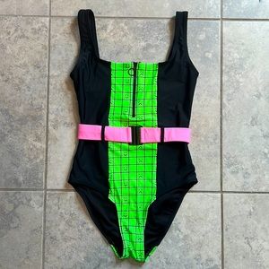 Amazing Lazy Oaf smile swimsuit - Uk Size 6 - Like New